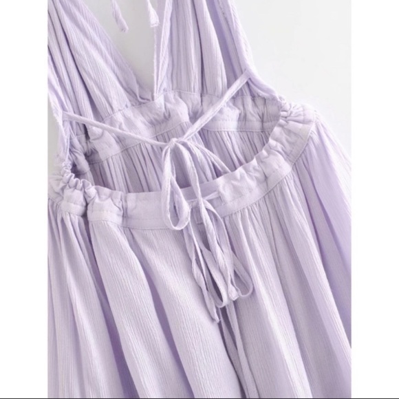 IN! Boho Dotti Lavender Halter Mini Babydoll Dress - Picture 11 of 12